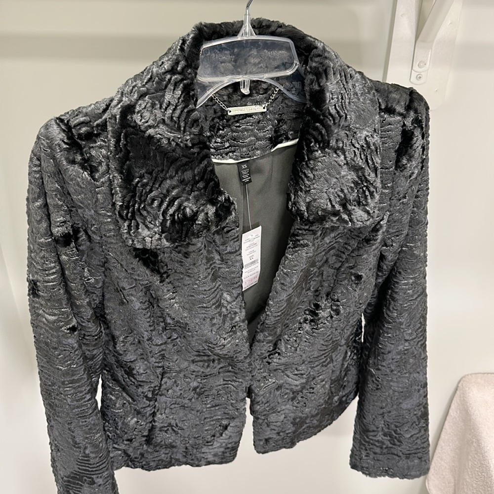 Short Persian Coat | Size XS | WHBM | Color Smoked Pearl